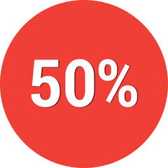 A red round sticker with the text 