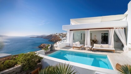 Breathtaking summer retreat overlooking crystal clear waters in a vibrant coastal destination