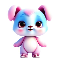 3d character of a puppy 