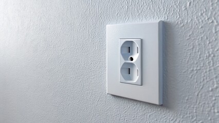 Modern Home Interior: Aerial View of Electric Outlet in Wall
