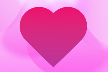 A beautiful pink Valentine heart, radiating warmth and love. The heart features soft, delicate tones that evoke romance and tenderness, making it perfect for Valentine&rsquo;s Day designs