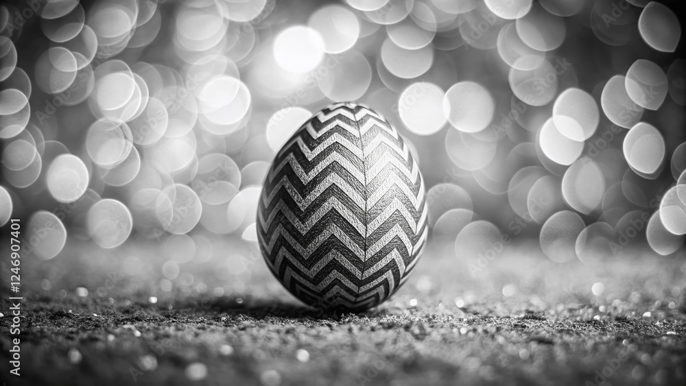 Poster monochrome hatching texture with subtle zigzag graphic motif - abstract background