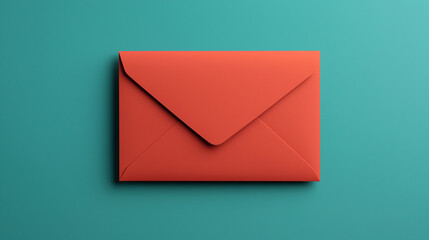 a red envelope with a letter