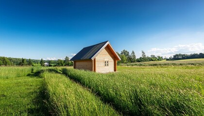 Obraz premium rural landscape with house