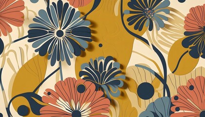 Modern Floral Cutout Art, GENERATIVE AI