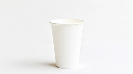 Take-away drink cup, captured against a white background, showcasing the smooth surface and clean design