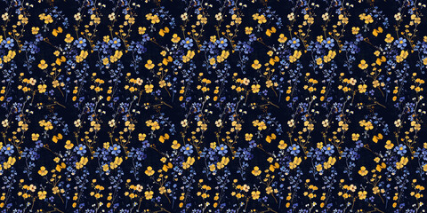 Seamless watercolor floral pattern - green leaves and branches composition on background, perfect for wrappers, wallpapers, postcards, greeting cards, wedding invitations, romantic events