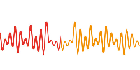 Heart rate,cardiogram icon. Pulse waveform. Heart rythm problems, arrhythmia. Medical illustration. Isolated black and white healthcare vector sign. Hospital reanimation symbol.