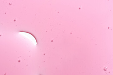 The texture of a skin serum or moisturizing gel