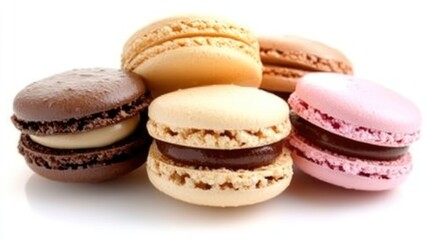 Delicious Assortment of Colorful Macarons