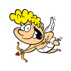 Vector illustration of cupid to celebrate Valentine's Day