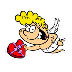 Vector illustration of cupid to celebrate Valentine's Day