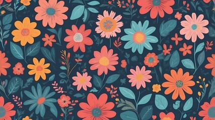 Obraz premium seamless floral pattern