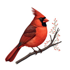 cardinal on a branch