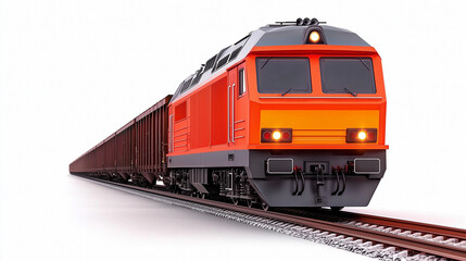 Obraz premium toy train for cargo transportation