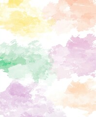 Soft Artistic Watercolor Background in Pastel Shades for Design