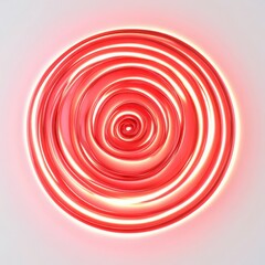 Naklejka premium Red Concentric Circles Light Fixture