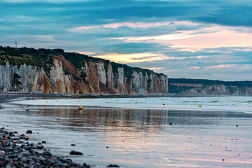 The cliffs of the alabaster coast at Dieppe in the Normandy