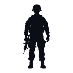 silhouette of a soldier