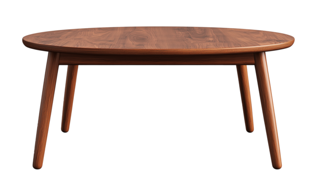 wooden table isolated