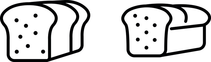 Fresh and Wholesome Bread Icon for Bakery, Breakfast, and Homemade Goods