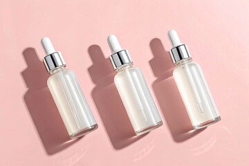 Obraz premium Serum Bottles, Cosmetic Packaging Mockup