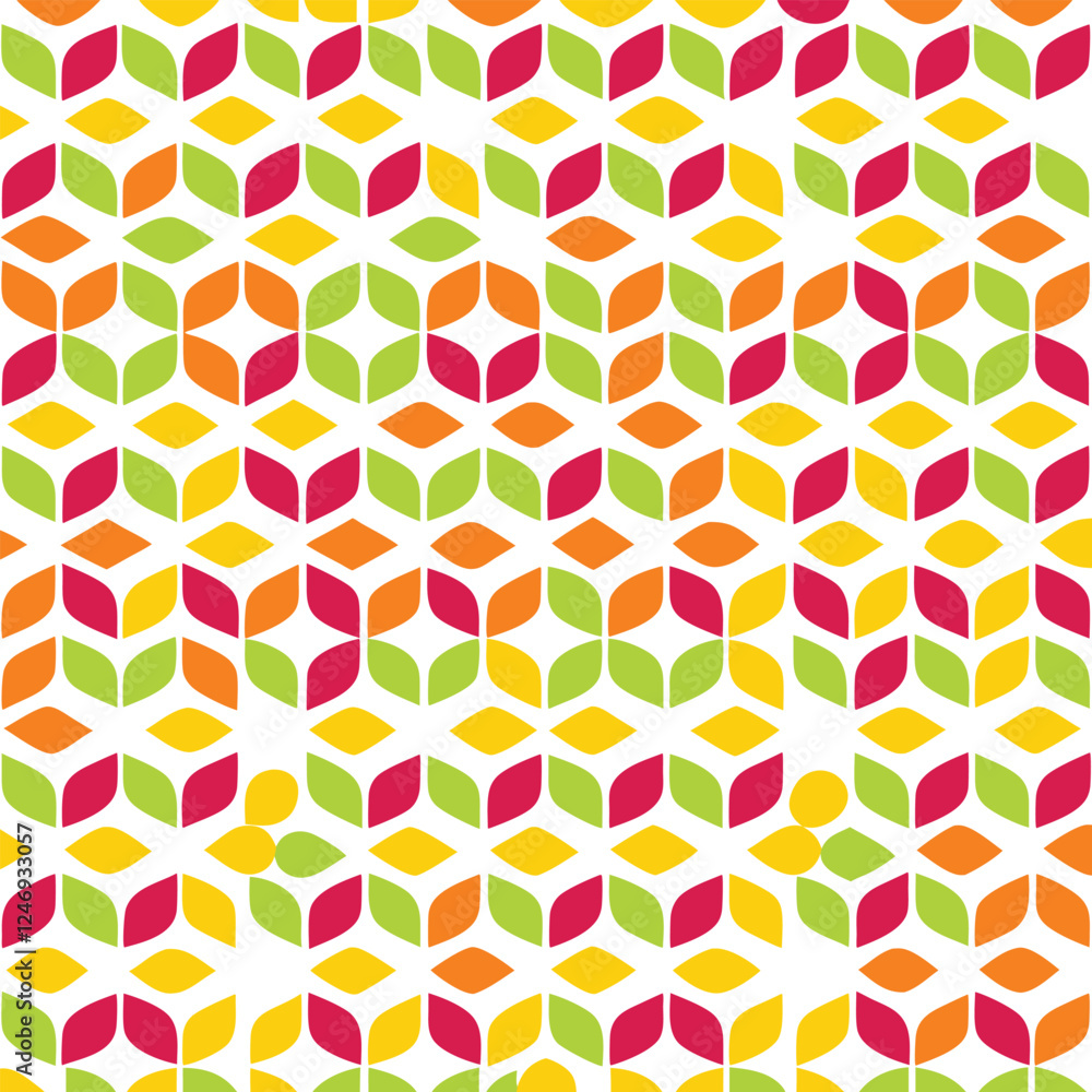 Poster seamless geometric background with colorful squares vector texture design.