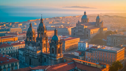 Fototapeta premium stunning city Palermo Italy sunny day
