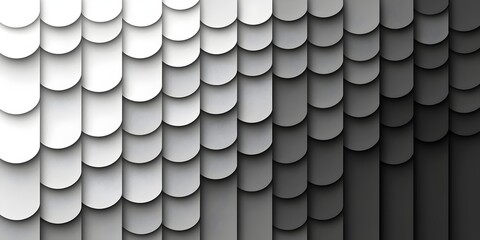 Abstract pattern of overlapping circular scales in varying shades of gray, creating a visually striking texture with a modern, minimalist feel.