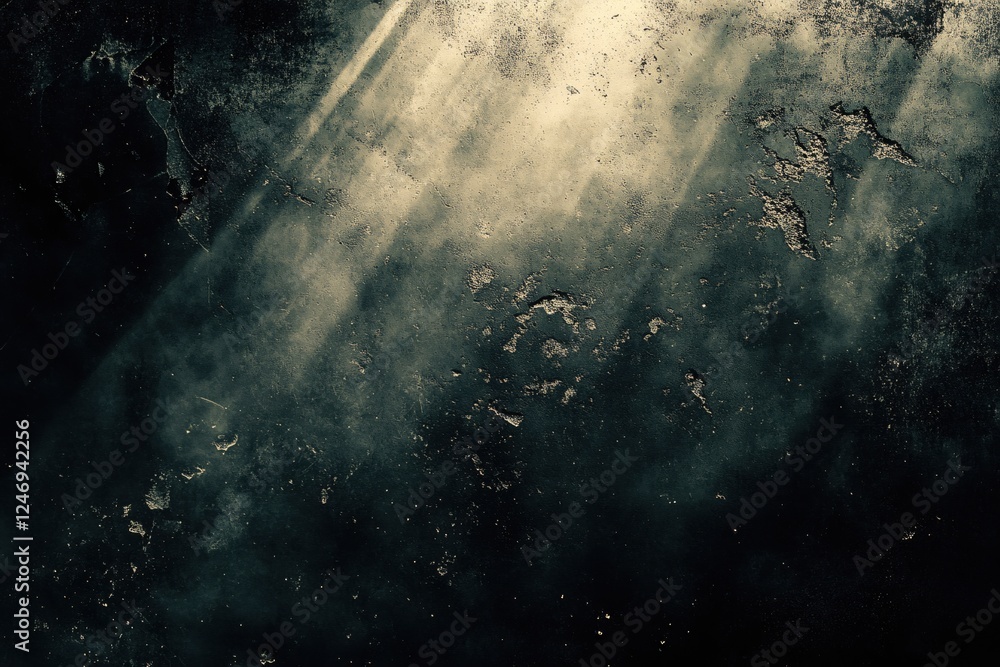 Poster dark textured surface with light streaks creating a moody and abstract background pattern