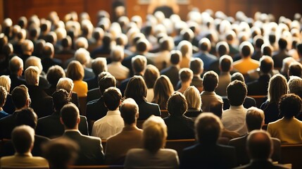 Diverse Audience Attentively Listening in Crowded Conference Room : Generative AI