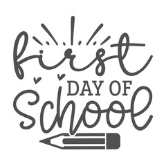 Back To School Saying SVG Design