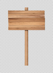 Wooden sign, Rustic Wooden Signpost with Directional Arrows for Navigation on transparent background, png, psd
