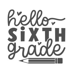 Back To School Saying SVG Design