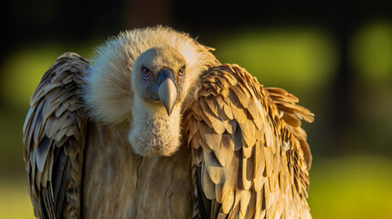 Obraz premium Eurasian Griffon Vulture, Gyps fulvus, Agricultural Fields, Castilla y Leon, Spain, Europe