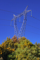 Fototapeta premium High Voltage Electric Energy Transportation Tower