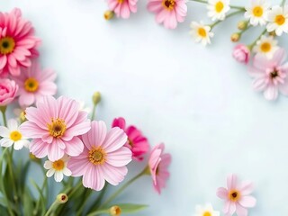 Naklejka premium Artistic illustration. Close up of fogo flowers on background