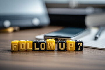 Follow-Up Reminder with Mobile Phone in Office Setting