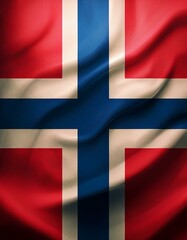 Fototapeta premium 3D Flagge Norwegen