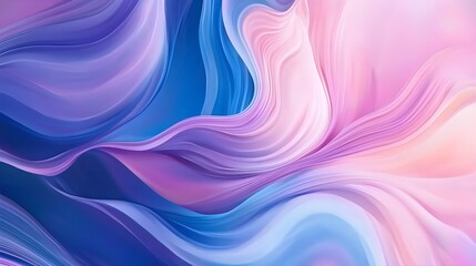 Naklejka premium Abstract Flowing Gradient in Pink and Blue Tones – Dreamy Fluid Motion with Soft Waves and Smooth Textures for Backgrounds, Digital Art, and Modern Aesthetics