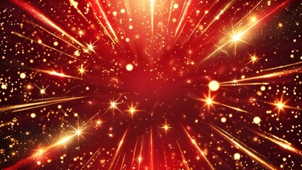 Red Sparkling Background, Perfect for celebrations, festivals, and events