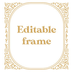 editable frame for texts and images
