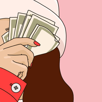 Dollar Bills Representing Wealth and Value