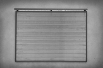 billboard without inscriptions and advertising on a gray background