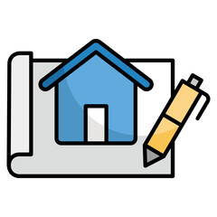 House Project  Icon Element For Design