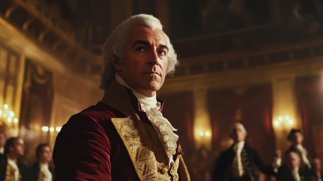 Historical Portrait of a Dignified Man in Formal Attire