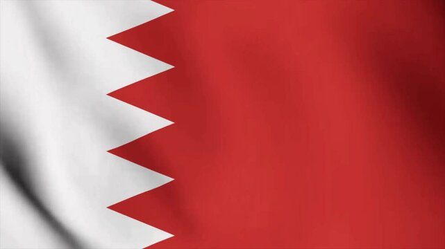 Animated Video Featuring the Wavy Flag of BAHRAIN