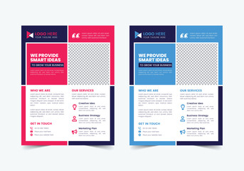 Professional Business Flyer Template , CMYK , Print Ready , Marketing Agency Social Media Post Template, Facebook Post, ,LinkedIn Post