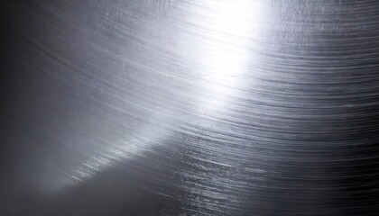 Gleaming metallic surface with circular patterns