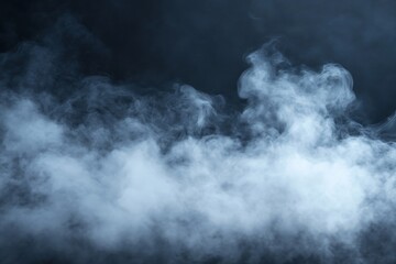 Fototapeta premium Mystical Smoke Clouds on a Dark Background for Dramatic and Mysterious Designs : Generative AI